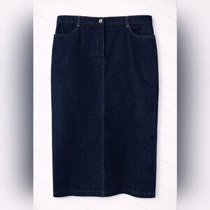 ⭐️ Softworks Dark Blue Long Denim Skirt - size 12